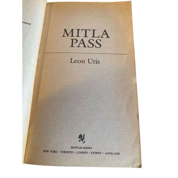 Mitla Pass by Leon Uris Paperback Book Novel 1989 - Picture 4 of 12